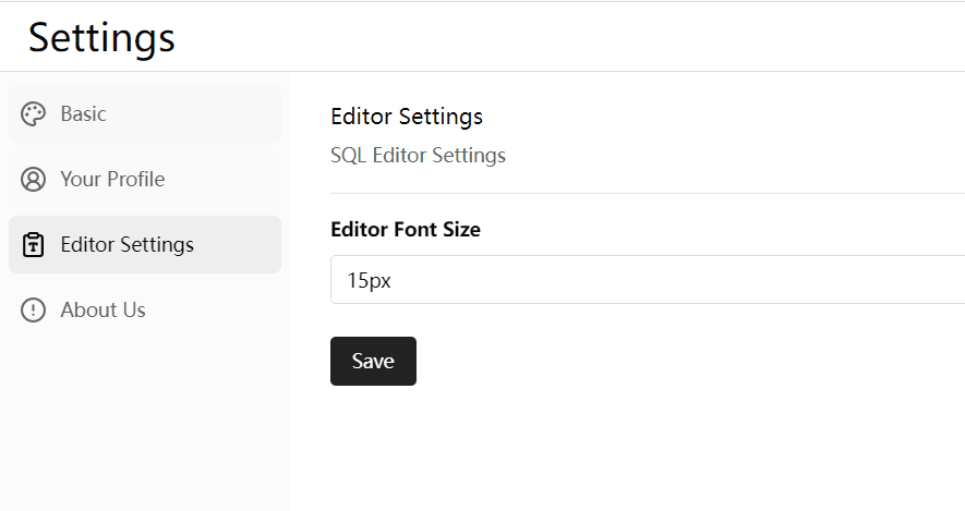 'font settings'