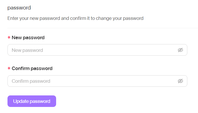 'password'